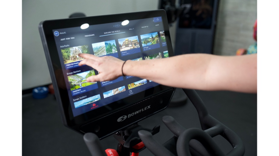 Bowflex VeloCore touchscreen display