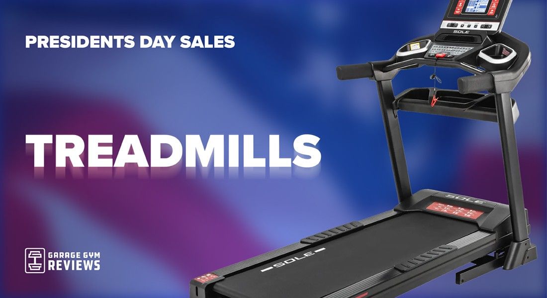 A header image for GGR's Presidents Day Treadmill Sales page